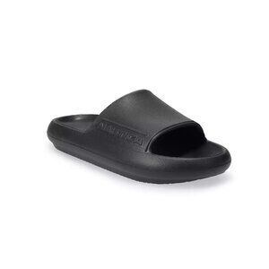 Nautica Dacio Flip Flops Slides Mens Size 9 Black EVA Comfort Slip On Sandals